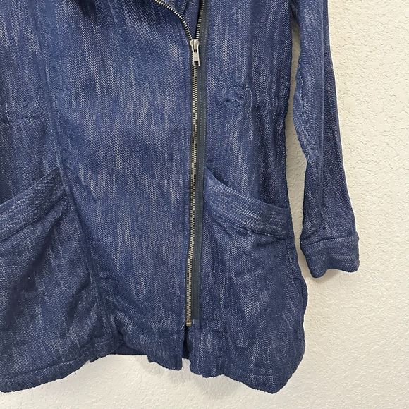 CABI #5100 Hooded Adventure Anorak Full Zip Jacket Blue Indigo - Picture 5 of 12